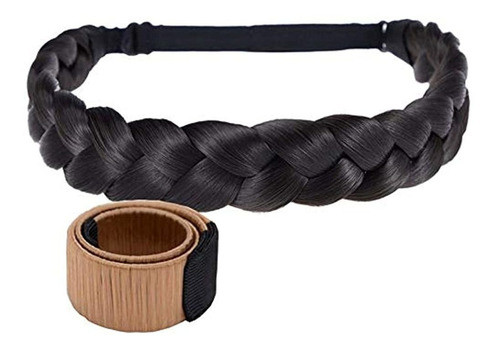 Winopey 3 Hebras Diadema Trenzada De Pelo Sintetico Clasic 0