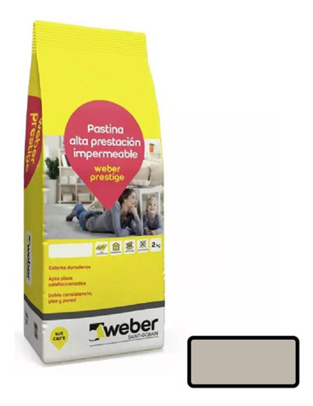 Weber Pastina Prestige 2kgs Porcelanatto Niebla 0