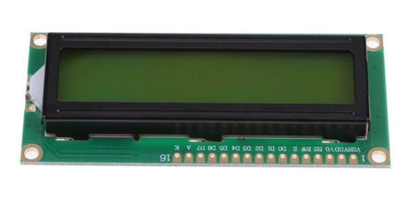 2x Display Tela Lcd 16x2 1602 Backlight Verde 0