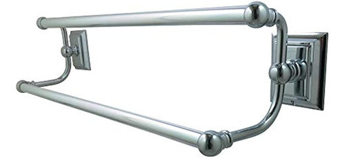 Barra Para Toallas Doble Millennium De Latón Kingston, 24 , 0