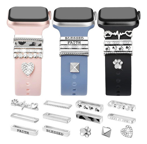 ~? Jr. Dm 13 Piezas De Amuletos De Banda De Reloj De Plata C 0