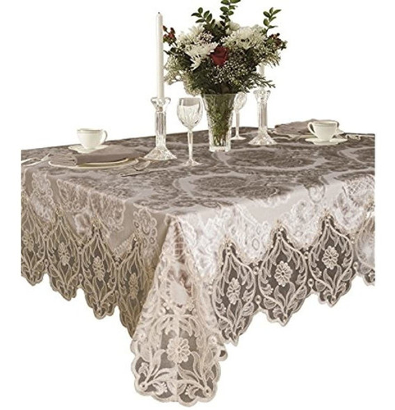 Lino Violeta Elegante Velvet Lace Sheer Floral Deluxe Diseño 0