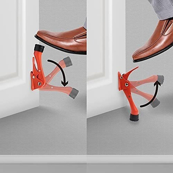 2 Topes Para Puerta De Un Solo Toque Altura Ajustable Rojo 1