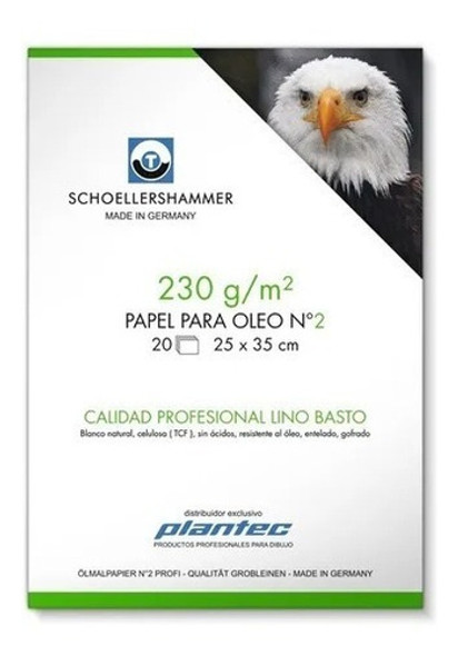 Block 20 Hojas Óleo 230g Schoellers Alemania 24x32 Cm 0
