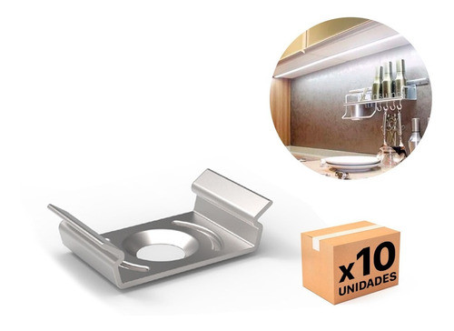 Clip Grampa 90º Perfil Porta Led Grupo Euro X 10 Unidades 0