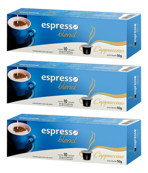 Kit 30 Cápsulas Cappuccino Cremoso Compatível Com Nespresso 0