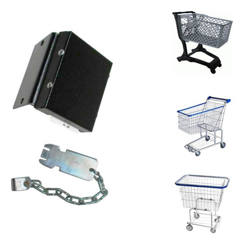 Sistema Cartão Trava Segurança Carrinho Compra C/2 Cartões 1