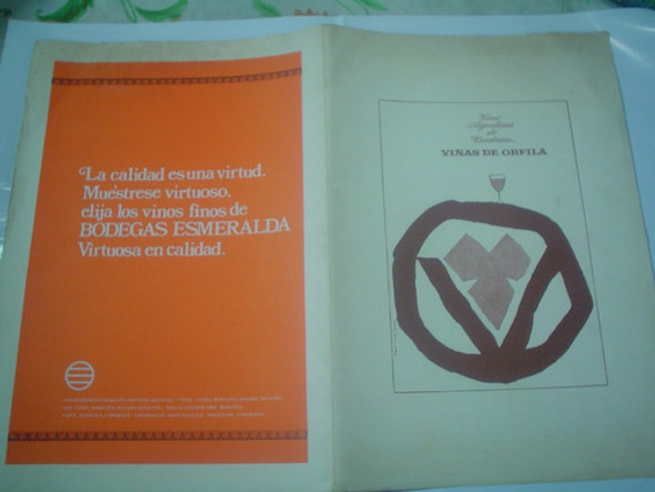 Viñas De Orfila Bodega Esmeralda Menu Vino Bebida 0