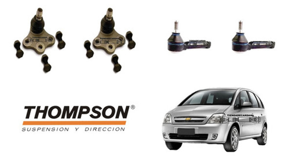 Kit X2 Rotulas +2 Extremos Chevrolet Meriva Thompson 1
