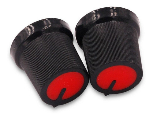 Perilla Potenciómetro 16 Mm Plastico Color Rojo Pack X 5 Uni 1