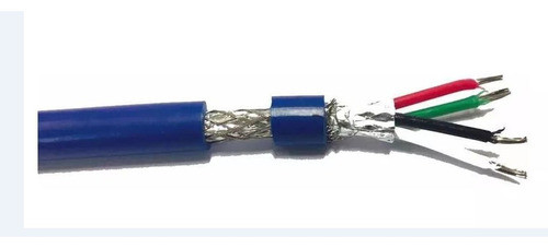 Cable 4x0.50 Blindado Foil -malla P/ Balanzas Camiones X Mts 0