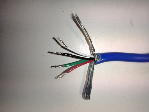 Cable 4x0.50 Blindado Foil -malla P/ Balanzas Camiones X Mts 1