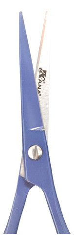 Tesoura De Cortar Cabelo Navalha 5,5 Azul Tinta Cod 029 1
