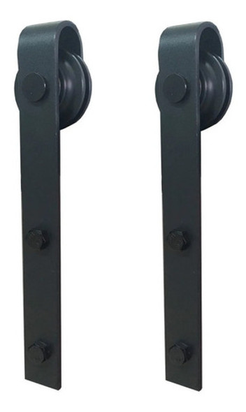 Puerta Extra Kit Pampa Ruedamas Granero Establo Hierro Negro 0