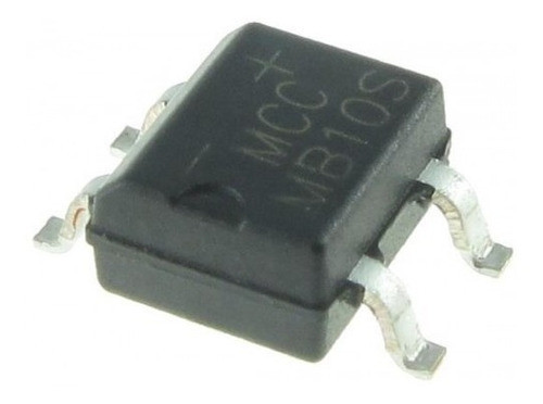 5  X Puente Rectificador Smd Mb10s Sop-4 1000v 500ma Itytarg 0