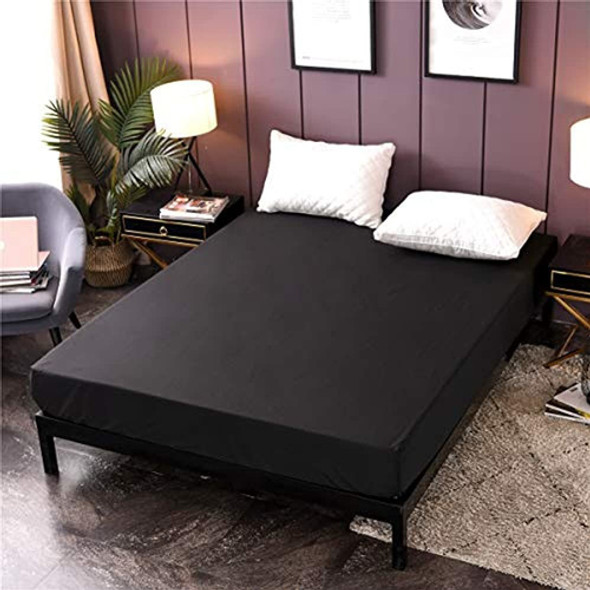 ~? Ntbed Funda Protectora De Colchón Impermeable Negra Tamañ 1