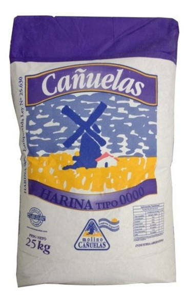 Harina 0000 Cañuelas X 25 Kilos 0