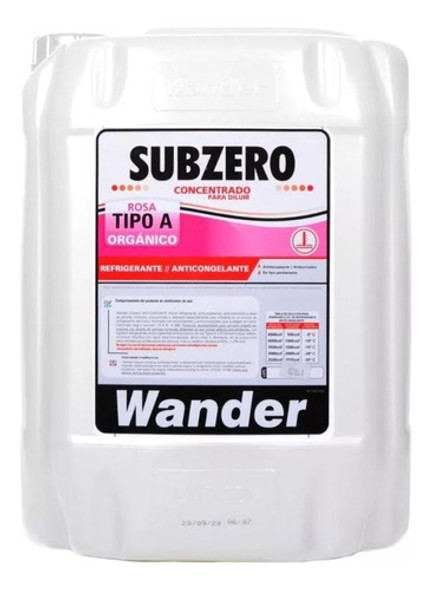 Wander .subzero Rosa Concentrado Bidon 20l 0