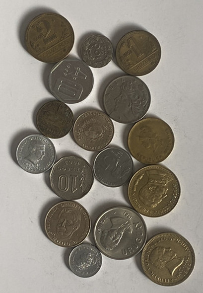 15 Monedas Antiguas Distintas, Lote Mercosur, Mer14 0