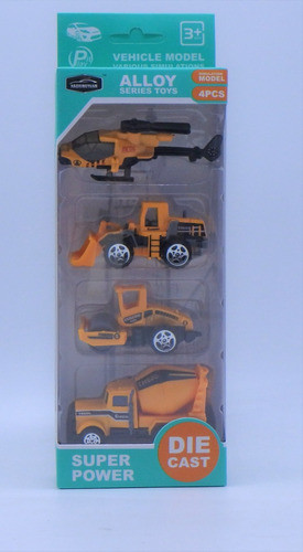 Set Vehiculos Metalicos X 4 Faydi Fd162509 1