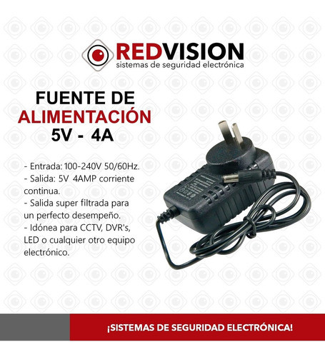 Fuente Switching 5v 4a Amp Camara Cctv Tira Led Router 1