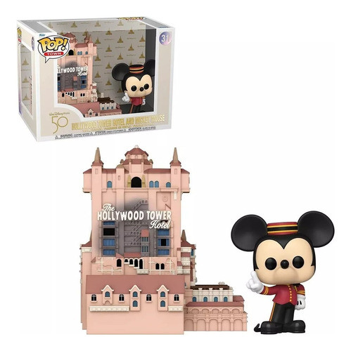 Funko Pop! Hollywood tower hotel and mickey mouse Playset 0