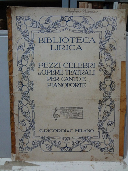 Partitura Canto E Piano Rigoletto Ato 1 - G. Verdi 0
