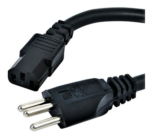 Cabo De Força Tripolar 3x0,75mm Plug 10 Amp 1,50m Pct 10 0