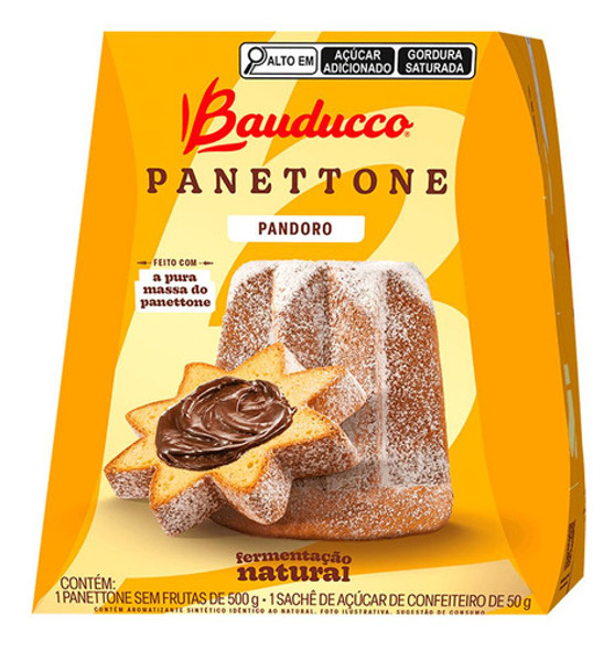 Kit C/ 2 Panetone Pandoro Bauducco 500g 1 Kit C/ 2 Panetone Pandoro Bauducco 500g 1