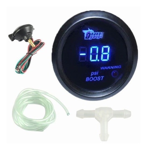 Coche Vehículo 2  52mm Blue Led Digital Para -14 ~ 30 Psi Tu 0