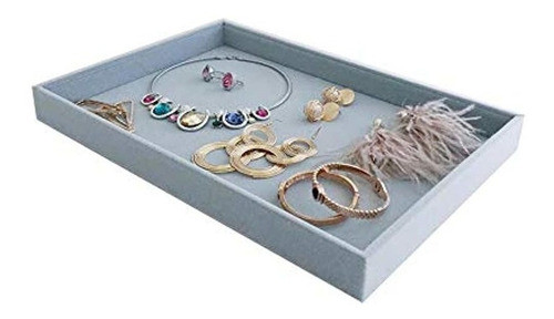 Svea Display Organizador De Bandeja Plana De Terciopelo Gris 1