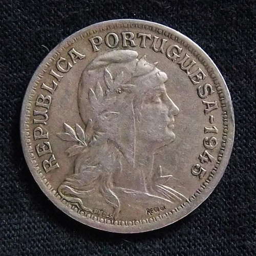 Portugal 50 Centavos 1945 Mb Km 577 0
