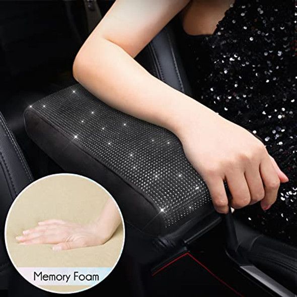 Funda Para Reposabrazos De Automovil-brillo Negro 1 Funda Para Reposabrazos De Automovil-brillo Negro 1
