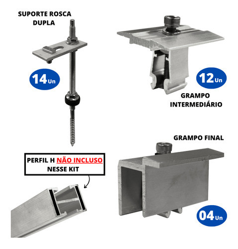Kit Estrutura Suporte 07 Placas Painel Solar Viga Madeira 1