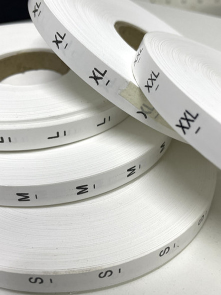 Etiquetas Para Coser Talle Xl Impreso Poliamida 10x100mts 1