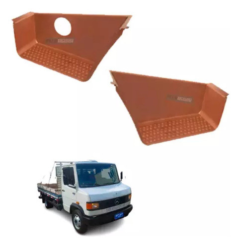 Par Forro Estribo Mb 709 710 912 1618 Marrom Direito Com Fur 0