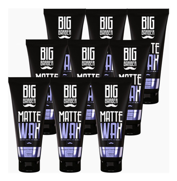 Cera Capilar Matte Wax Big Barber 120g Barba E Bigode 9 Unid 0