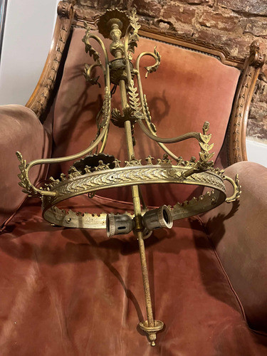 Lámpara Colgar Bronce Antigua 1