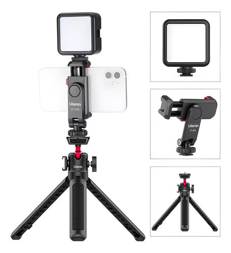 Kit Youtuber Self Luz Vl49 Mini Tripe Suporte St-06s 0