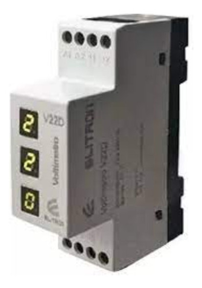 Voltimetro Digital Monofasico 75/260vca Riel Din Elibet 0