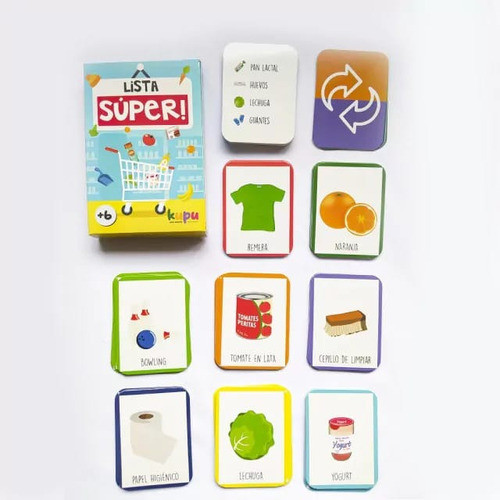 Juego De Mesa Cartas Lista Del Súper Categorizar Objetos 0