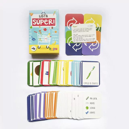 Juego De Mesa Cartas Lista Del Súper Categorizar Objetos 1