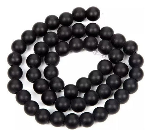 Fio De Pedra Natural Onix Fosco Aprox 60 Contas 6mm 0