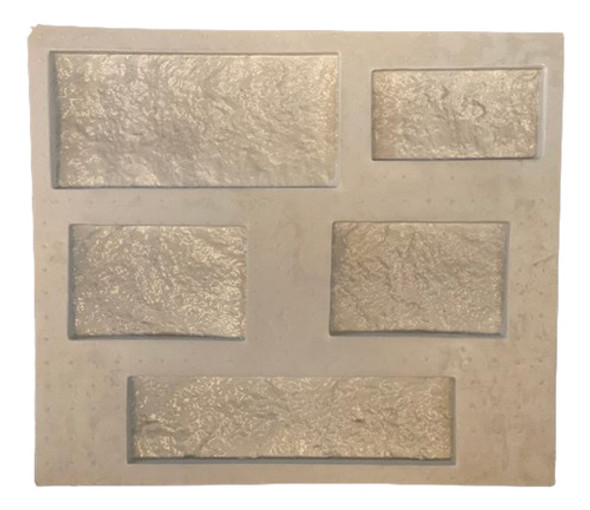 Forma 3d 5 Tijolo Travertino Roma Molde 3d Para Cimento/gess 0