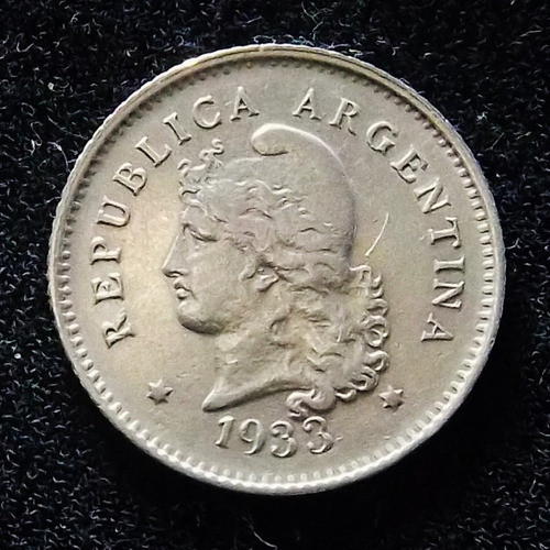 Argentina 10 Centavos 1933 Excelente Cj 120 0