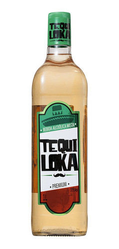 Kit  2un Bebida Alcoólica Mista Tequila Tequiloka Gold 1l 1