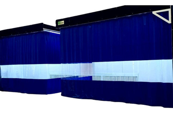 Cortina Cabine Pintura 3,10 Largura X 2,40 Altura C/ilhós 0