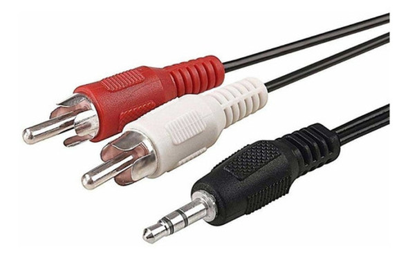 Cable Audio 2 Rca Macho A Miniplug 3,5 Mm 1,50 M Plug Macho 0