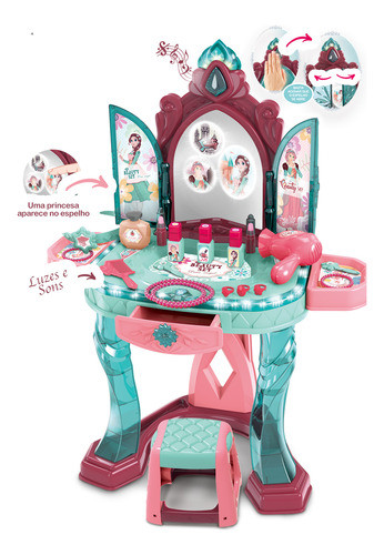 Bancada Infantil Penteadeira C/ Luz E Som Beauty Replay Kids 1