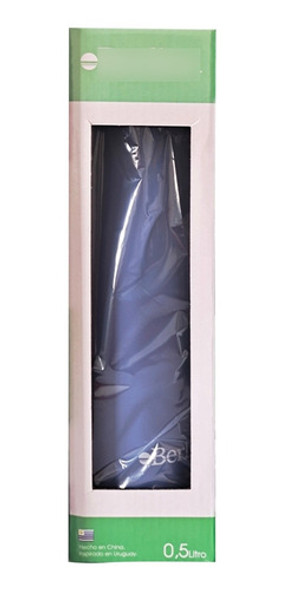 Botella Deportiva De Metal Berlina 500ml Azul 0